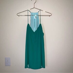 Express Small Green Halter Tank Blouse NWT